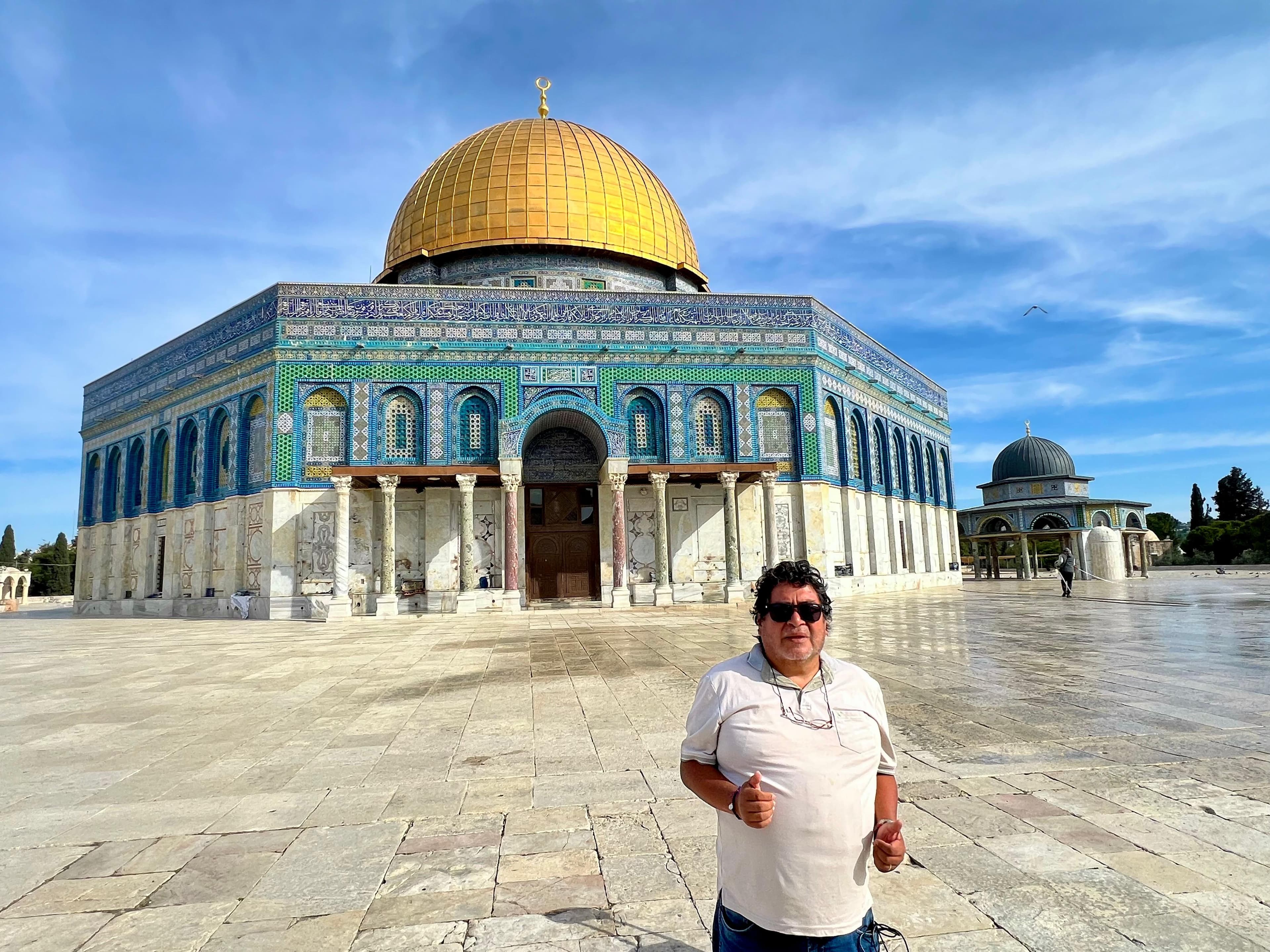 Freedy Sotelo en Jerusalen - recogiendo experiencias para el Peru